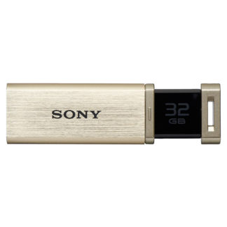 USM32GQX N<BR>USB3.0対応 ノックスライド式高速（226MB/s）USBメモリー 32GB ゴールド キャップレス<BR>ソニー㈱