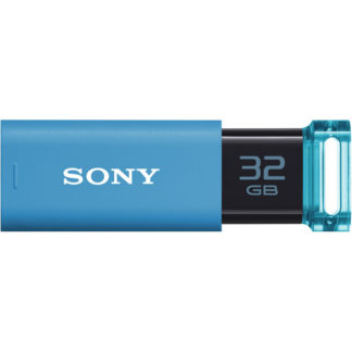 USM32GU LUSB3.0対応 ノックスライド式USBメモリー ポケットビット 32GB ブルー キャップレスソニー㈱