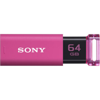 USM64GU P<BR>USB3.0対応 ノックスライド式USBメモリー ポケットビット 64GB ピンク キャップレス<BR>ソニー㈱