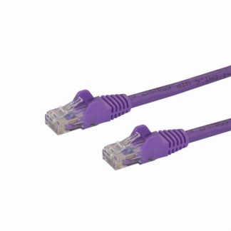 45PAT10MPL<BR>カテゴリ5e LANケーブル 10m パープル ツメ折れ防止RJ45コネクタ Cat5e UTPイーサネットケーブル<BR>スターテック・ドットコム㈱
