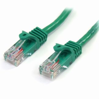 45PAT1MGN<BR>1m カテゴリー5e LANケーブル グリーン RJ45コネクタ(ツメ折れ防止カバー付き) イーサネット対応Cat5e UTPケーブル<BR>スターテック・ドットコム㈱