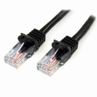 45PAT2MBK2m カテゴリー5e LANケーブル ブラック RJ45コネクタ(ツメ折れ防止カバー付き) イーサネット対応Cat5e UTPケーブルスターテック・ドットコム㈱