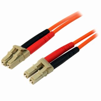 50FIBLCLC10<BR>光ファイバーケーブル 10m LSZH対応パッチコード OM2仕様準拠 マルチモード コア径50ミクロン/芯径125ミクロン 2芯LC-LCコネクタ<BR>スターテック・ドットコム㈱