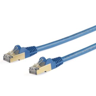 6ASPAT10MBLカテゴリー6a LANケーブル 10m ブルー ツメ折れ防止RJ45コネクタ CAT6aイーサネットケーブルスターテック・ドットコム㈱