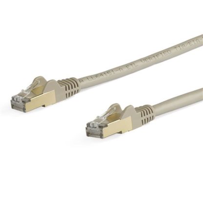 6ASPAT10MGRカテゴリー6a LANケーブル 10m グレー ツメ折れ防止RJ45コネクタ CAT6aイーサネットケーブルスターテック・ドットコム㈱