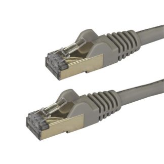 6ASPAT150CMGR<BR>カテゴリー6a LANケーブル 1.5m グレー ツメ折れ防止RJ45コネクタ 10ギガビット対応CAT6aケーブル<BR>スターテック・ドットコム㈱