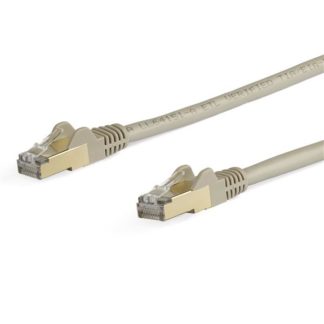 6ASPAT5MGR<BR>カテゴリー6a LANケーブル 5m グレー ツメ折れ防止RJ45コネクタ CAT6aイーサネットケーブル<BR>スターテック・ドットコム㈱