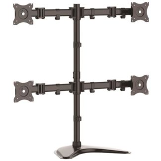 ARMBARQUAD<BR>4面マルチモニタースタンド 2x2面マルチ液晶ディスプレイスタンド VESA規格対応 最大27インチモニタ4台対応 最大8kgのモニターを搭載可能<BR>スターテック・ドットコム㈱