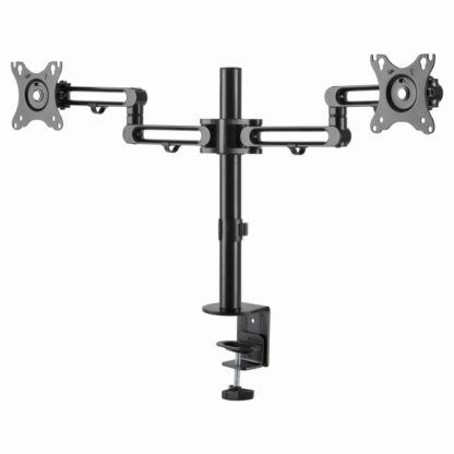 ARMDUAL3液晶モニターアーム 2面対応 クランプ固定方式 水平可動式3関節アーム アルミ製スターテック・ドットコム㈱