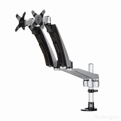 ARMDUAL30デュアル液晶モニターアーム 2面対応 多関節フルモーションアーム 最大30インチVESA規格モニタに対応 工具の準備不要スターテック・ドットコム㈱