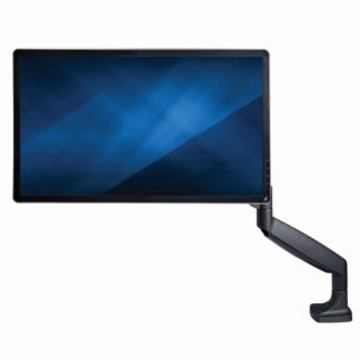 ARMPIVOTHDB<BR>デスク用シングルモニターアーム フルモーション ブラック 最大32インチVESA規格TVに対応 高耐荷重アルミ製 PCパソコン用液晶モニタアーム<BR>スターテック・ドットコム㈱