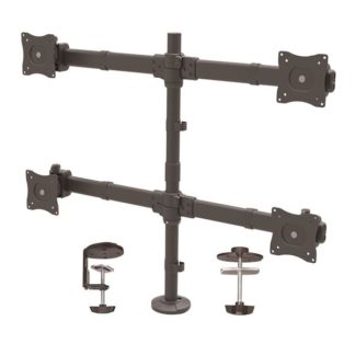 ARMQUAD<BR>4面対応多関節液晶ディスプレイモニタアーム スチール製アーム VESA規格準拠モニター(最大27インチ/8kg)に対応<BR>スターテック・ドットコム㈱