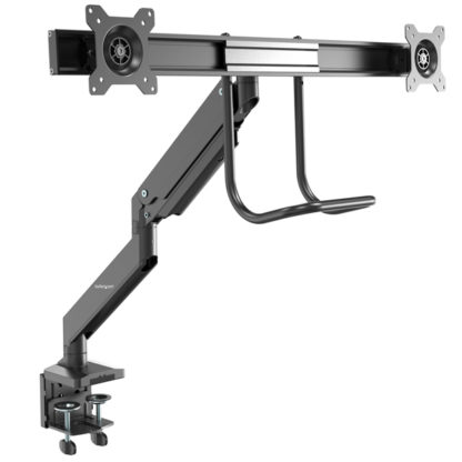 ARMSLMBARDUOデュアルモニターアーム クランプ/グロメット式 水平可動式/高さ固定タイプ 17-32インチVESA規格ディスプレイ対応スターテック・ドットコム㈱
