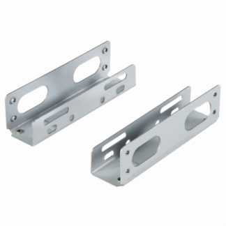 BRACKET<BR>3.5インチHDD変換マウンタ 5インチベイ固定用3.5インチハードディスク専用マウンタ シルバーメタルブラケット<BR>スターテック・ドットコム㈱