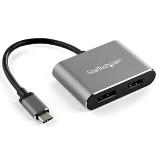 CDP2DPHD<BR>USB-C - DisplayPort/HDMI変換アダプタ 4K/60Hz対応 USB Type-C接続HDMI/ディスプレイポート 2 in 1アダプタ<BR>スターテック・ドットコム㈱