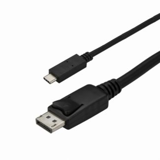 CDP2DPMM1MB<BR>USB-C - DisplayPortディスプレイ変換ケーブル USB Type-C - ディスプレイポート変換アダプタ 1m 4K/60Hz ブラック<BR>スターテック・ドットコム㈱