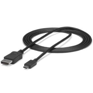 CDP2DPMM6B<BR>USB-C - DisplayPortディスプレイ変換ケーブル USB Type-C - ディスプレイポート変換アダプタ 1.8m 4K/60Hz ブラック<BR>スターテック・ドットコム㈱
