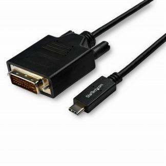 CDP2DVI3MBNL<BR>USB-C-DVIディスプレイケーブル 3m ブラック 1920x1200/1080p対応 USB Type-C接続DVIモニタケーブル<BR>スターテック・ドットコム㈱