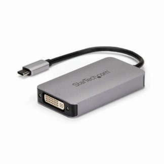 CDP2DVIDP<BR>USB-C-DVI ディスプレイ変換アダプタ デュアルリンク/Dual-Link対応 アクティブ変換 2560x1600 バスパワー対応<BR>スターテック・ドットコム㈱