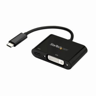 CDP2DVIUCP<BR>USB-C - DVI 変換アダプタ USB Power Delivery対応 1920 x 1200 ブラック 入力:USB Type-C(オス) - 出力:DVI-D(メス)<BR>スターテック・ドットコム㈱