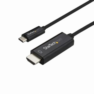 CDP2HD3MBNL<BR>3m USB-C - HDMIケーブル 4K/60Hz ブラック USB Type-C コンピュータモニタケーブル<BR>スターテック・ドットコム㈱