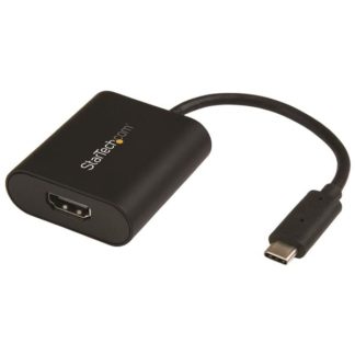 CDP2HD4K60SA<BR>USB-C - HDMI変換アダプタ プレゼンテーション・モード切替スイッチ 4K/60Hz対応 USB 3.1 Type-C(オス) - HDMI(メス)<BR>スターテック・ドットコム㈱