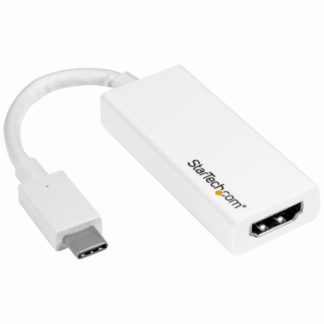CDP2HD4K60W<BR>USB-C - HDMI変換アダプタ ホワイト 4K/60Hz対応 USB Type-C(オス)-HDMI(メス)<BR>スターテック・ドットコム㈱