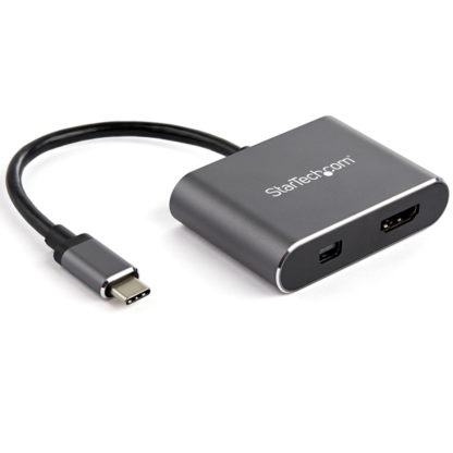 CDP2HDMDPUSB-C - Mini DisplayPort/HDMI変換アダプタ 4K/60Hz対応 USB Type-C接続HDMI/Mini DP 2 in 1アダプタスターテック・ドットコム㈱