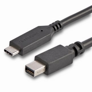 CDP2MDPMM6B<BR>1.8m USB-C - Mini DisplayPortケーブル 4K/60Hz ブラック USB Type-C - mDPケーブル<BR>スターテック・ドットコム㈱