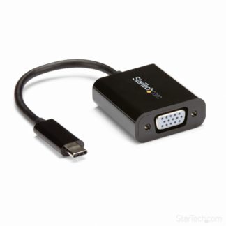 CDP2VGA<BR>USB-C - VGA変換アダプタ USB Type-C(オス)- アナログRGB/D-Sub15ピン(メス)ビデオコンバータ 1920 x 1200/ 1080pに対応<BR>スターテック・ドットコム㈱