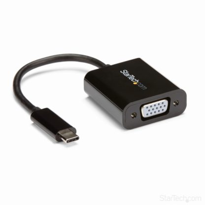 CDP2VGAUSB-C - VGA変換アダプタ USB Type-C(オス)- アナログRGB/D-Sub15ピン(メス)ビデオコンバータ 1920 x 1200/ 1080pに対応スターテック・ドットコム㈱