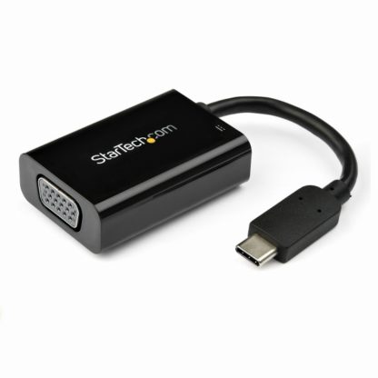 CDP2VGAUCPUSB Type-C接続VGAディスプレイ変換アダプタ ブラック 60W USB Power Deliveryスターテック・ドットコム㈱