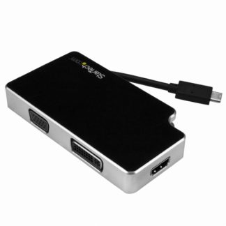 CDPVGDVHDB<BR>USB Type-C接続トラベルA/Vアダプタ 3イン1 USB-C - VGA/ DVI/ HDMI変換アダプタ 4K対応<BR>スターテック・ドットコム㈱