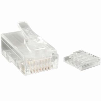 CRJ45C6STR50<BR>自作用Cat6対応LANケーブルコネクタ 50個入りパック 自作用RJ45モジュラープラグ<BR>スターテック・ドットコム㈱