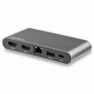 DK30C2HAGPDUSB Type-C接続マルチアダプタ 4K HDMIデュアルモニター対応 2x USB-A/100W USB PD 3.0/ギガビット有線LAN Windowsのみ対応スターテック・ドットコム㈱