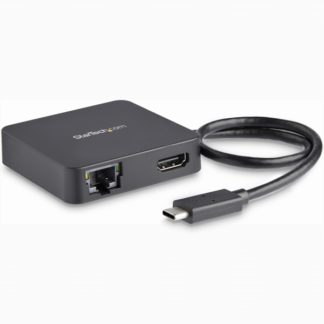 DKT30CHD<BR>USB Type-C接続マルチアダプタ 1x 4K HDMI 1x ギガビット有線LAN 1x USB-C 1x USB-A<BR>スターテック・ドットコム㈱