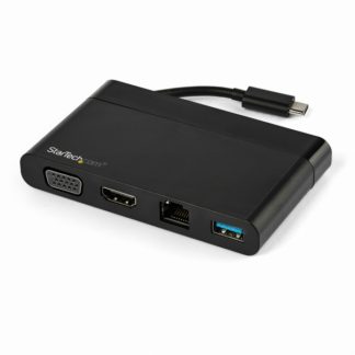 DKT30CHVCMUSB Type-C接続マルチアダプタ HDMI/VGA対応 1x USB-A Mac/Windows/Chrome対応 4K 1x USB-Aポート GbEポートスターテック・ドットコム㈱