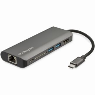 DKT30CSDHPD3<BR>USB Type-C接続マルチアダプタ SDカードリーダー/USB PD 3.0/4K HDMI/ギガビット有線LAN/2x USB3.0 USB Type-Cミニドック<BR>スターテック・ドットコム㈱