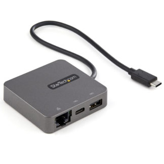 DKT31CHVL<BR>USB-C接続マルチアダプタ USB3.1 Gen2 Type-C対応マルチハブ 4K HDMI/1080p VGA 10Gbps対応USB-A&USB-Cポート ギガビット有線LAN Thunderbolt 3対応<BR>スターテック・ドットコム㈱