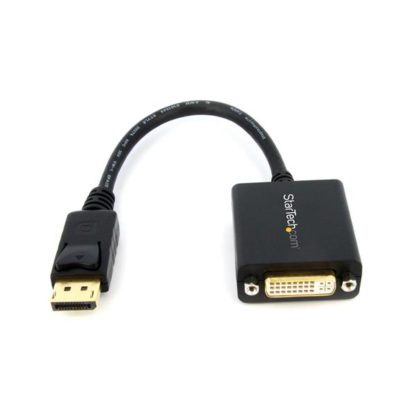 DP2DVI2DisplayPort (オス)-DVI (メス) 変換アダプタ 黒 ディスプレイポート/ DP-DVI-I (29ピン) シングルリンク変換ケーブル 1920x1200 ブラックスターテック・ドットコム㈱