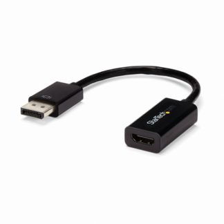 DP2HD4KS<BR>DisplayPort-HDMI 4K x 2K オーディオ/ビデオ アクティブ変換アダプタ Ultra HD@30Hz ブラック<BR>スターテック・ドットコム㈱