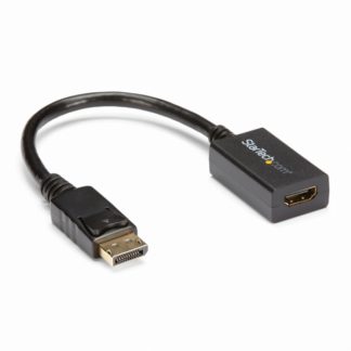 DP2HDMI2<BR>DisplayPort(オス)-HDMI(メス)変換アダプタ ディスプレイポート/ DP-HDMI変換ケーブル 1920x1200 5.1ch音声出力対応 ブラック<BR>スターテック・ドットコム㈱