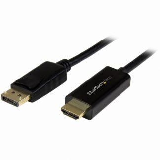 DP2HDMM1MBDisplayPort - HDMI変換ケーブル 1m 4K解像度/UHD対応 ディスプレイポート（DP） - HDMIアダプタ（ケーブル内蔵） オス/オススターテック・ドットコム㈱