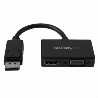 DP2HDVGA<BR>トラベルAVアダプタ ツーインワン (2-in-1) DisplayPort（ディスプレイポート） - HDMI/ VGA変換アダプタ<BR>スターテック・ドットコム㈱