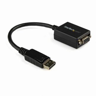 DP2VGA2<BR>DisplayPort(オス)-VGA(メス)変換アダプタ ディスプレイポート/ DP-VGA (D-Sub15ピン) 変換ケーブル 1920x1200 ブラック<BR>スターテック・ドットコム㈱