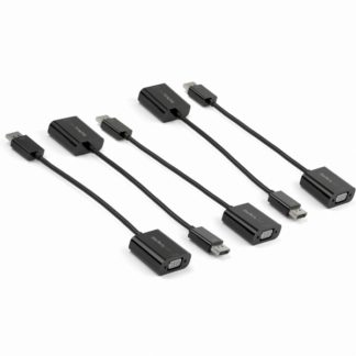 DP2VGA3X5<BR>DisplayPort-VGA ディスプレイ変換アダプタ 1920x1200対応 5個入りパック ディスプレイポート(オス)/アナログRGB D-Sub15ピン(オス)<BR>スターテック・ドットコム㈱