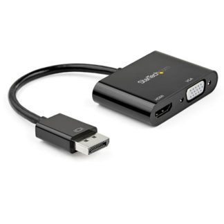 DP2VGAHD20DisplayPort-HDMI/VGA 変換アダプタ 4K/60Hz対応 Mac/Windows対応 2-in-1式アダプタスターテック・ドットコム㈱