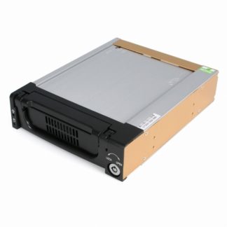 DRW150SATBK<BR>5.25インチベイ内蔵型3.5インチSATA HDD用ハードディスクケース アルミ製ブラック 5.25インチ ハードディスク・リムーバブルケース<BR>スターテック・ドットコム㈱