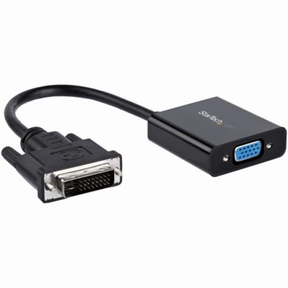 DVI2VGAEDVI-D - VGAアクティブ変換アダプタ/フォーマットコンバータ DVI-D オス - VGA/ D-Sub15ピン メス USBバスパワー対応 1920x1200 ブラックスターテック・ドットコム㈱