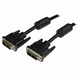 DVIDSMM5M<BR>5m DVI-Dシングルリンクケーブル DVI-Dディスプレイケーブル(オス/オス) モニターケーブル DVI-D(19ピン)-DVI-D(19ピン) 1920x1200 ブラック<BR>スターテック・ドットコム㈱